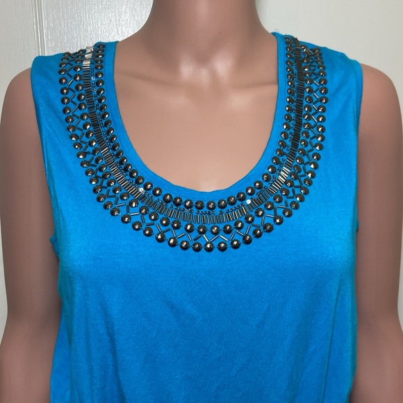 Large Kyle by Kyle Richards Sleeveless Aquamarine Maxi Dress - Picture 3 of 16